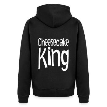 Cheesecake King - Veste à capuche bio Premium Unisexe - noir - Dos - Nico (187cm)