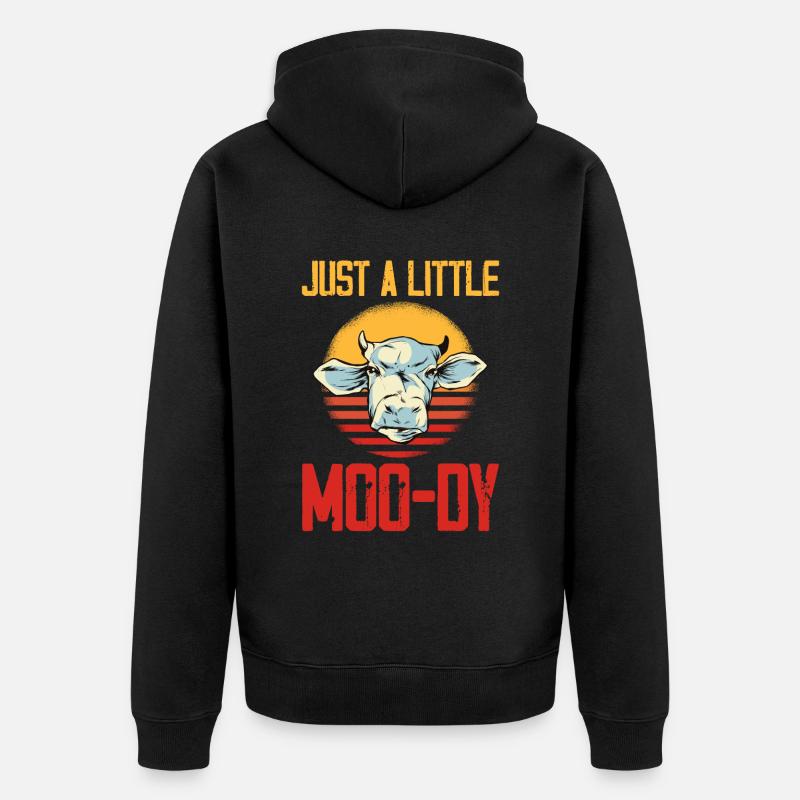 Juste un petit Moo-dy 3 - Veste à capuche bio Premium Unisexe - noir