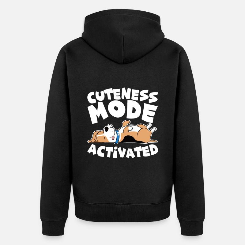 Mode mignon activé 4 - Veste à capuche bio Premium Unisexe - noir