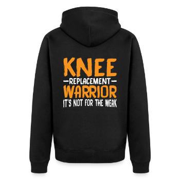 Knee Replacement Warrior, ce n’est pas pour les faibles 7 - Veste à capuche bio Premium Unisexe - noir - Dos - Nico (187cm)