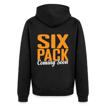 Pack de six bientôt disponible 60 - Veste à capuche bio Premium Unisexe - noir - Dos - Nico (187cm)
