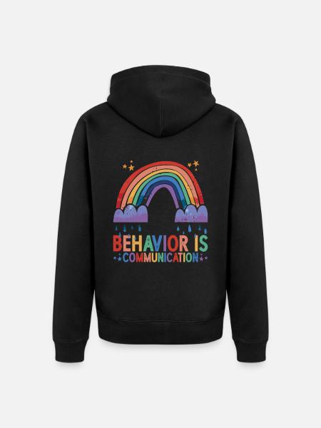 Behavior Is Communication 23 - Unisex Premium Organic Zip Hoodie - black