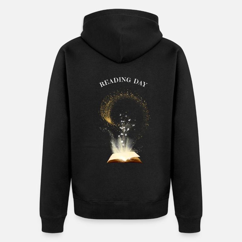 Journée de lecture - Veste à capuche bio Premium Unisexe - undefined