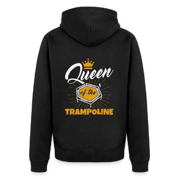 Reine du trampoline - Veste à capuche bio Premium Unisexe - noir - Dos - Nico (187cm)