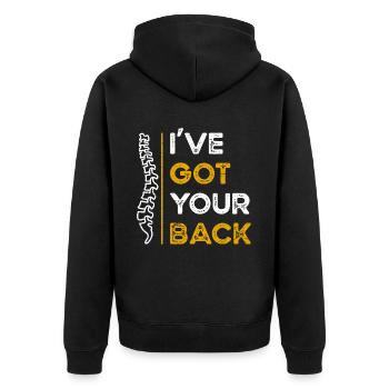 Chiropratique Chiropratique J’ai votre dos - Veste à capuche bio Premium Unisexe - noir - Dos - Nico (187cm)