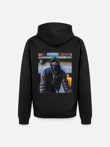 Gamer Hacker - Unisex Premium Organic Zip Hoodie - black