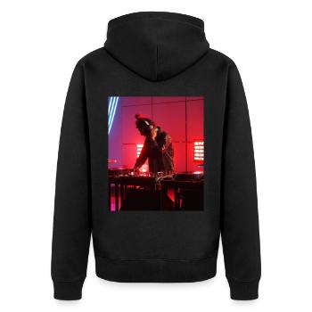 DJ Festival - Veste à capuche bio Premium Unisexe - noir - Dos - Nico (187cm)