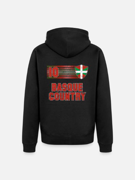 Baskenland Fußball Mannschaft - Unisex Premium Bio Zip Hoodie - Schwarz