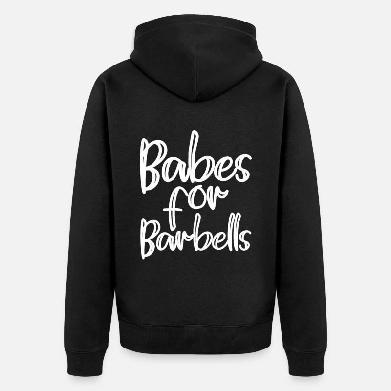 Filles Pour Haltères - Veste à capuche bio Premium Unisexe - noir