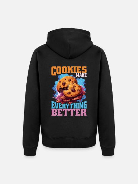 Cookies Make Everything Better 9 - Unisex Premium Organic Zip Hoodie - black