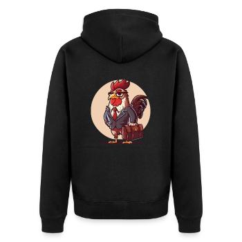 Entreprises du coq - Veste à capuche bio Premium Unisexe - noir - Dos - Nico (187cm)