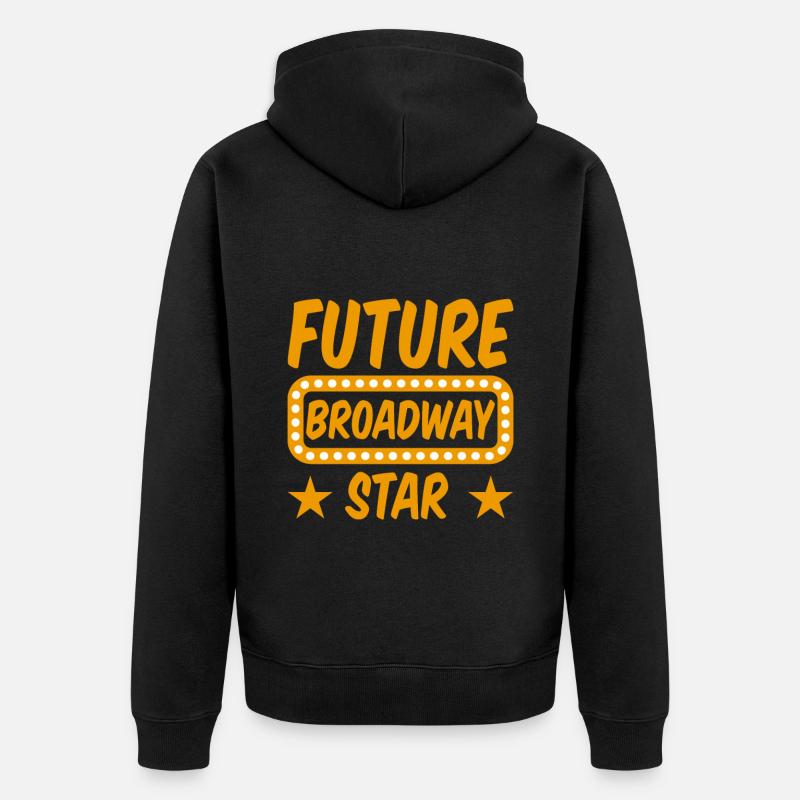 Futur Star de Broadway 2 - Veste à capuche bio Premium Unisexe - noir