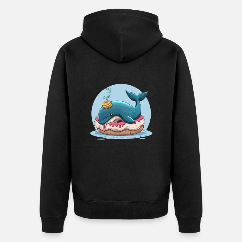 Donut Rider - Veste à capuche bio Premium Unisexe - noir