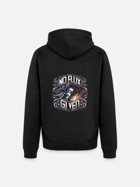 no flux given 10 - Unisex Premium Organic Zip Hoodie - black