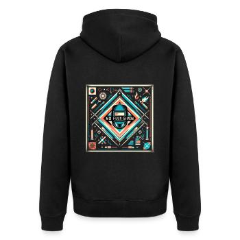 pas de flux donné 11 - Veste à capuche bio Premium Unisexe - noir - Dos - Nico (187cm)