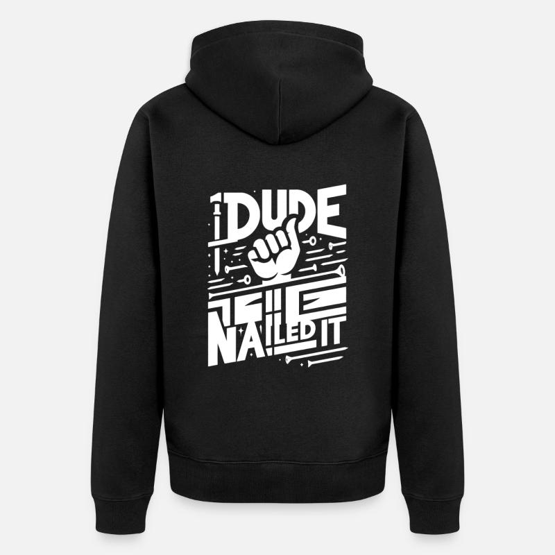 mec cloué 5 - Veste à capuche bio Premium Unisexe - noir
