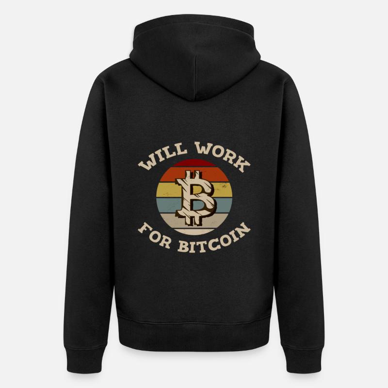 Fonctionnera pour Bitcoin 2 - Veste à capuche bio Premium Unisexe - noir