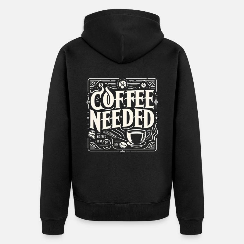 Café nécessaire 5 - Veste à capuche bio Premium Unisexe - noir