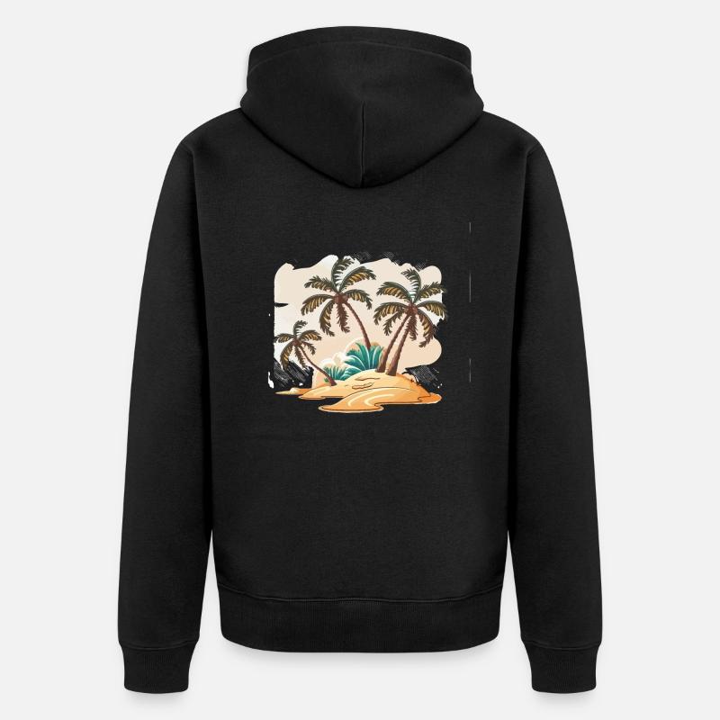 Le Beachcomber - Veste à capuche bio Premium Unisexe - noir