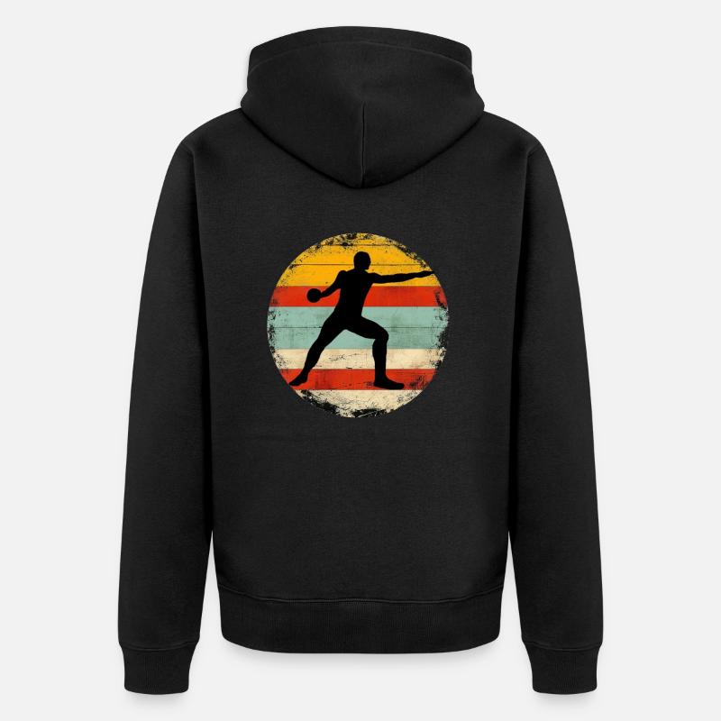 Lancer du disque 2 - Veste à capuche bio Premium Unisexe - noir