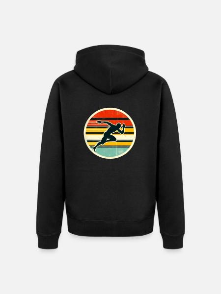Sprinter - Track And Field 4 - Unisex Premium Organic Zip Hoodie - black
