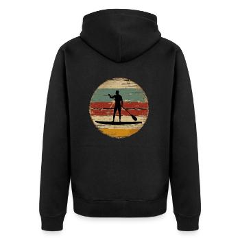 Standup Paddle 2 - Veste à capuche bio Premium Unisexe - noir - Dos - Nico (187cm)