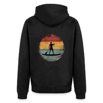 Standup Paddle - Veste à capuche bio Premium Unisexe - noir - Dos - Nico (187cm)