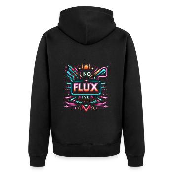 Pas de flux donné 13 - Veste à capuche bio Premium Unisexe - noir - Dos - Nico (187cm)