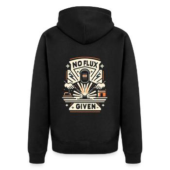 Pas de flux donné 16 - Veste à capuche bio Premium Unisexe - noir - Dos - Nico (187cm)