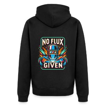 Pas de flux donné 12 - Veste à capuche bio Premium Unisexe - noir - Dos - Nico (187cm)