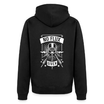 Pas de flux donné 19 - Veste à capuche bio Premium Unisexe - noir - Dos - Nico (187cm)
