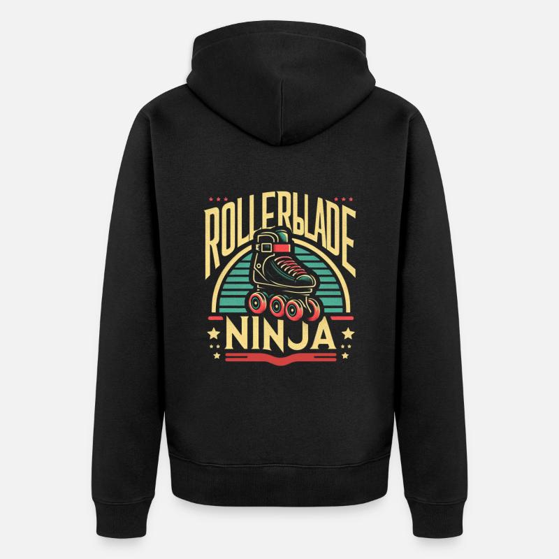 Rollerblade Ninja 8 - Veste à capuche bio Premium Unisexe - noir