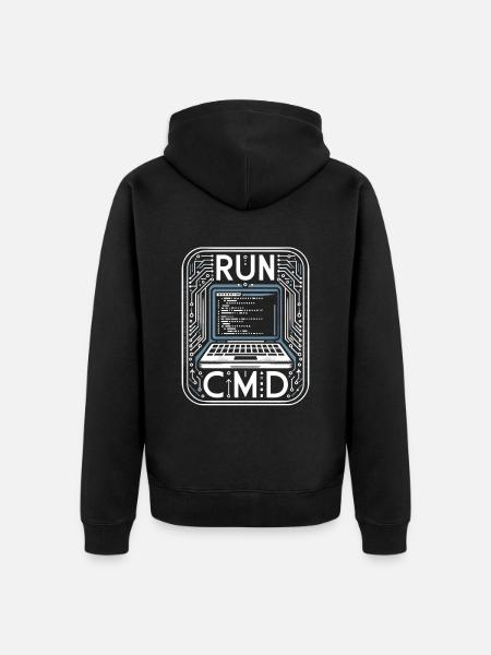 Exécuter Cmd 41 - Veste à capuche bio Premium Unisexe - noir