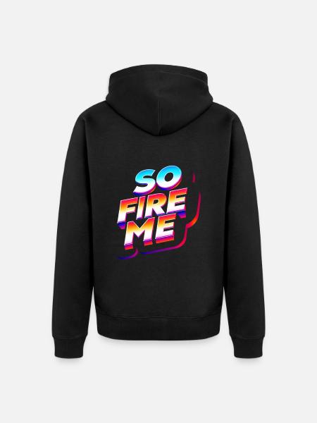 So Fire Me 15 - Unisex Premium Bio Zip Hoodie - Schwarz