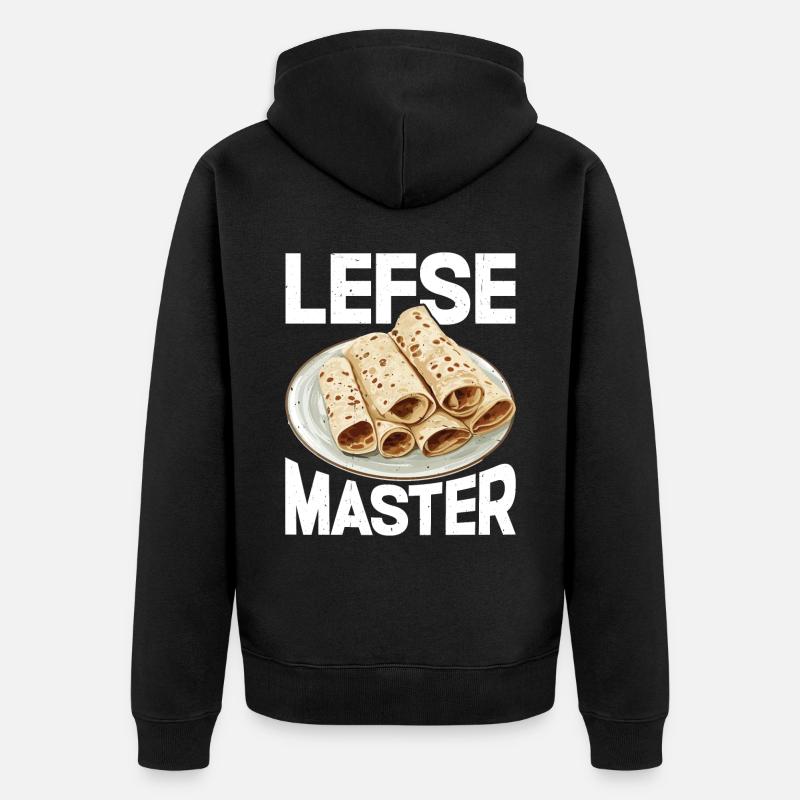 Lefse Master 31 - Unisex Premium Bio Zip Hoodie - Schwarz