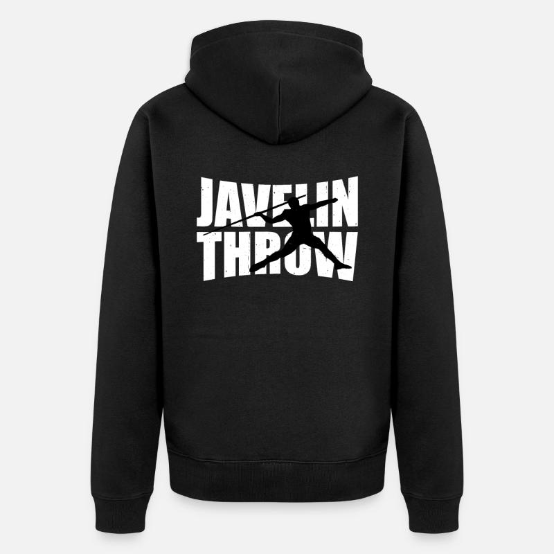 Lancer du javelot 7 - Veste à capuche bio Premium Unisexe - noir