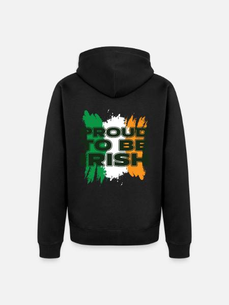 Proud to be Irish. - Unisex Premium Organic Zip Hoodie - 