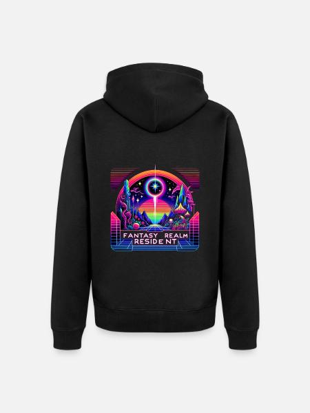 Fantasy Realm Resident 3 - Unisex Premium Organic Zip Hoodie - black