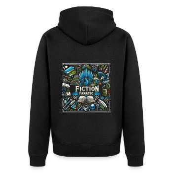 Fanatique de fiction 5 - Veste à capuche bio Premium Unisexe - noir - Dos - Nico (187cm)