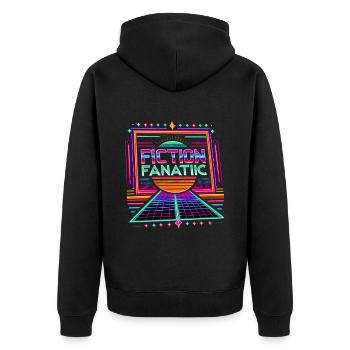 Fanatique de fiction 4 - Veste à capuche bio Premium Unisexe - noir - Dos - Nico (187cm)
