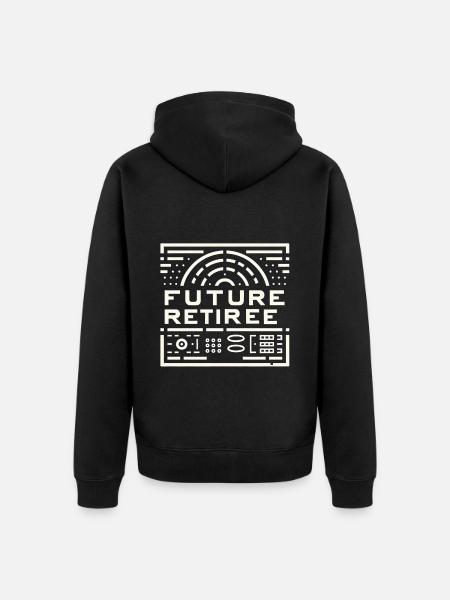Future Retiree 6 - Unisex Premium Organic Zip Hoodie - black