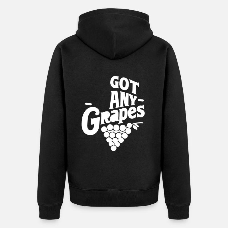 Got Any Grapes 7 - Unisex Premium Bio Zip Hoodie - Schwarz