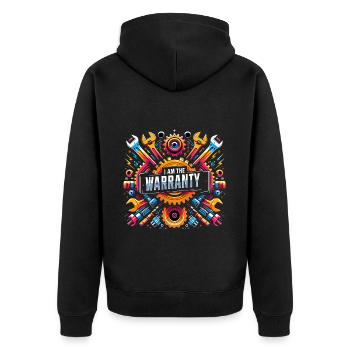 Je suis la garantie 47 - Veste à capuche bio Premium Unisexe - noir - Dos - Nico (187cm)