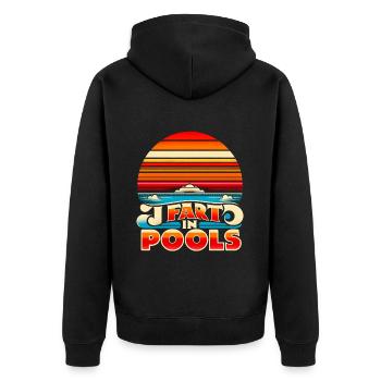 Je Pète Dans Les Piscines 13 - Veste à capuche bio Premium Unisexe - noir - Dos - Nico (187cm)