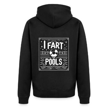 Je Pète Dans Les Piscines 15 - Veste à capuche bio Premium Unisexe - noir - Dos - Nico (187cm)