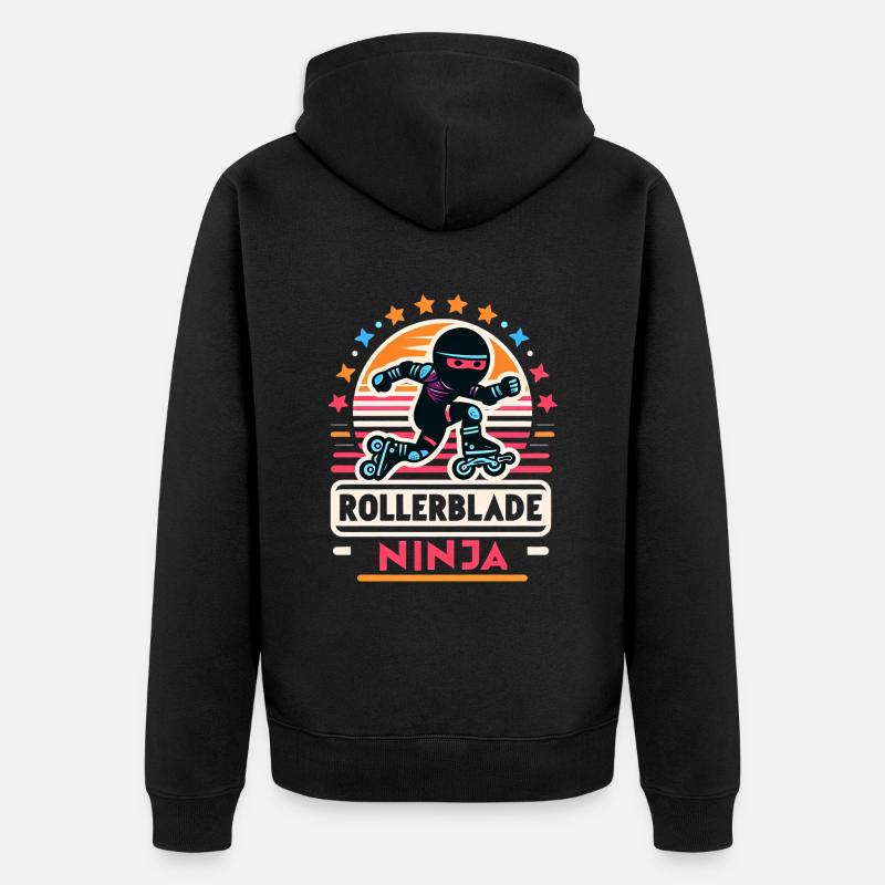 Rollerblade Ninja 7 - Veste à capuche bio Premium Unisexe - noir
