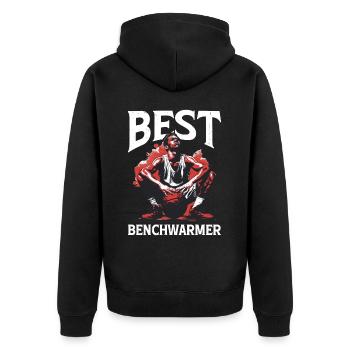 Meilleur chauffe-paillasse 11 - Veste à capuche bio Premium Unisexe - noir - Dos - Nico (187cm)