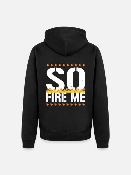 So Fire Me 18 - Unisex Premium Bio Zip Hoodie - Schwarz