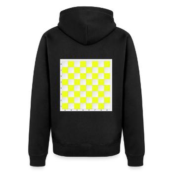 Portable Chess Board - Play Chess Instantly 3 - Unisex Premium Organic Zip Hoodie - black - Back - Nico (187cm)