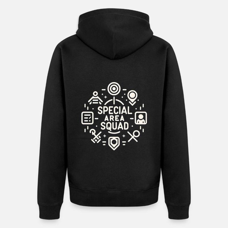 Special Area Squad 10 - Unisex Premium Bio Zip Hoodie - Schwarz